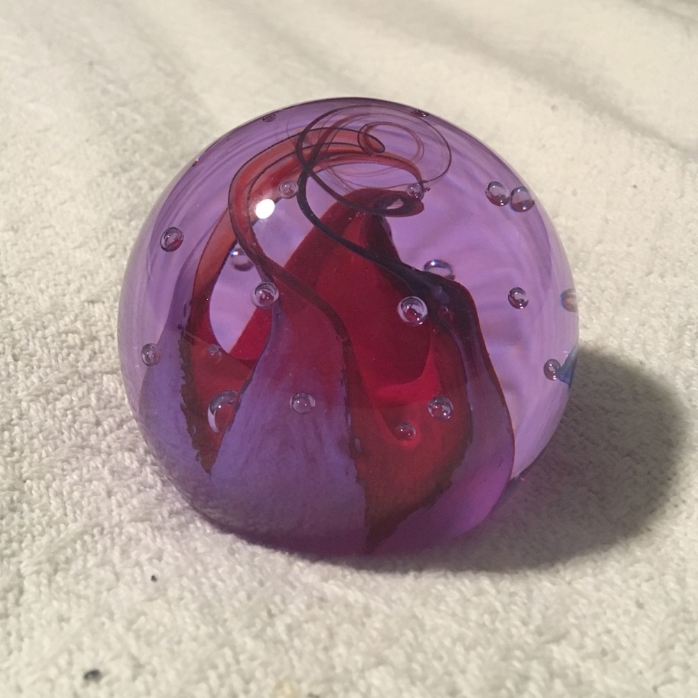 Vintage rose orb decoration
